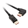 InLine 8K (UHD-2) DisplayPort laidas, stačiu kampu, juodas - 1m