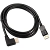 „InLine 8K“ (UHD-2) „DisplayPort“ kabelis, stačiu kampu, juodas - 2 m