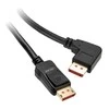 „InLine 8K“ (UHD-2) „DisplayPort“ kabelis, stačiu kampu, juodas - 3 m