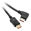 InLine 8K (UHD-2) „DisplayPort“ laidas, kampuotas į kairę, juodas – 5 m