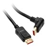 „InLine 8K“ (UHD-2) „DisplayPort“ kabelis, žemyn nukreiptas, juodas - 3 m