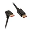 InLine 8K (UHD-2) „DisplayPort“ laidas, nulenktas žemyn, juodas – 2m