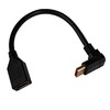 InLine DisplayPort adapterio laidas, 8K4K, pakreiptas į viršų – 0,15 m
