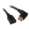 InLine DisplayPort adapterio laidas, 8K4K, kampuotas į kairę - 0,15 m