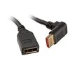 InLine DisplayPort adapterio laidas, 8K4K, kampu žemyn - 0,15 m