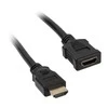 InLine HDMI plėtinys vyriškas / moteriškas, juodas - 3 m
