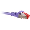 InLine Patch kabelis Cat.6, S/FTP (PiMf), 250MHz, violetinės spalvos - 1m