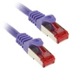 InLine Patch kabelis Cat.6, S/FTP (PiMf), 250MHz, violetinės spalvos - 1m