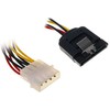 InLine SATA maitinimo adapterio laidas su 4 kontaktų Molex - 15 cm