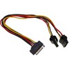 InLine SATA Strom-Y-Cable to 2x 4-Pol Molex - 30cm