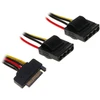 Inline Įmontuotas SATA „Strom-Y“ kabelis į 2 x 4 polių „Molex“ – 30 cm