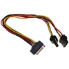 Inline Įmontuotas SATA „Strom-Y“ kabelis į 2 x 4 polių „Molex“ – 30 cm