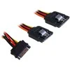 InLine SATA Power Y-Cable SATA Latch - 0.15m