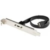 InLine lizdo laikiklis USB Type-C į USB 3.1 priekinį skydelį Key-A vidinis, 0,3 m