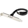 InLine lizdo laikiklis USB Type-C į USB 3.1 priekinį skydelį Key-A vidinis, 0,5 m