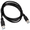 InLine USB 3.0 kabelis, nuo A iki A, juodas - 1,5 m