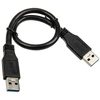 USB 3.0 laidas „InLine“, A–A, juodas – 0,3 m