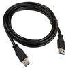 InLine USB 3.0 kabelis, nuo A iki A, juodas - 2m
