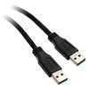 InLine USB 3.0 kabelis, nuo A iki A, juodas - 2m