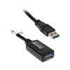 InLine USB-A 3.2 Gen.1 plėtinys, USB-A į USB-A, juodas - 5 m