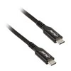 InLine USB4 kabelis, USB Type-C kištukas/vyras, juodas - 1m