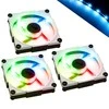 In Win InWin Aurora RGB-LED korpuso ventiliatorius, 120mm, 3er Set – juodos spalvos/baltos spalvos