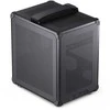 Jonsbo C6 PC-kompiuterio korpusas, Mini-Tower, Micro-ATX, mit Tragegriff – juodos spalvos