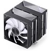 Jonsbo CA80 CPU Cooler, Dual-Tower, 2 x 120mm, PWM, RGB – juodas