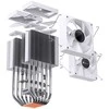 Jonsbo CR-1400 DV2 CPU Kühler – 2 x 92mm, baltos spalvos