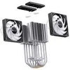 Jonsbo CR-3000E 3-Pin procesoriaus aušintuvas, Dual-Tower, RGB, 260W TDP – juodos spalvos, 120mm