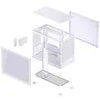 Jonsbo D32 STD Baltas PC-kompiuterio korpusas, Mini-kompiuterio korpusas, mATX, Tempered Glass – baltos spalvos
