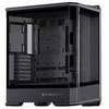 Jonsbo D400 PC-kompiuterio korpusas, Midi Tower, ATX, Tempered Glass – juodos spalvos