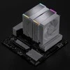 Jonsbo HX6280 procesoriaus aušintuvas, PWM, RGB – 130mm, baltos spalvos
