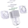 Jonsbo HX6280 procesoriaus aušintuvas, PWM, RGB – 130mm, baltos spalvos