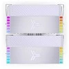 Jonsbo HX6280 procesoriaus aušintuvas, PWM, RGB – 130mm, baltos spalvos
