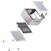 Jonsbo NV10 PC kompiuterio korpusas, Mini-kompiuterio korpusas, ITX – sidabro spalvos