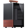 Jonsbo T6 kompiuterio korpusas, Mini-Tower, Mini-ITX, grūdintas stiklas, mediena – Juodas