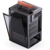 Jonsbo T6 kompiuterio korpusas, Mini-Tower, Mini-ITX, grūdintas stiklas, mediena – Juodas