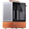 Jonsbo T7 PC Case, Mid Tower, mATX, Tempered Glass – sidabrinis
