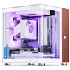 Jonsbo TK-0 PC kompiuterio korpusas, Mini-Tower, Mini-ITX, Tempered Glass, Holz – baltos spalvos