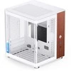 Jonsbo TK-0 PC kompiuterio korpusas, Mini-Tower, Mini-ITX, Tempered Glass, Holz – baltos spalvos
