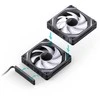 Jonsbo ZL-120B PWM ARGB korpuso ventiliatorius 3er Pack, – 120mm, juodos spalvos