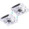 Jonsbo ZL-120W PWM ARGB korpuso ventiliatorius 3er Pack, – 120mm, baltos spalvos