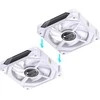 Jonsbo ZL-120WR korpuso ventiliatorius, Reverse Blade, PWM, ARGB – 120mm, baltos spalvos, 3-Pack