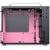 Jonsplus Z20 Micro-ATX case, with carrying handle – juodas/pink