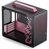 Jonsplus Z20 Micro-ATX case, with carrying handle – juodas/pink