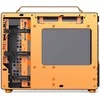 Jonsplus Z20 Micro-ATX kompiuterio korpusas, mit Tragegriff – juodos spalvos/oranžinės spalvos