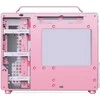 Jonsplus Z20 Micro-ATX kompiuterio korpusas, mit Tragegriff – baltos spalvos/pink