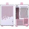 Jonsplus Z20 Micro-ATX kompiuterio korpusas, mit Tragegriff – baltos spalvos/pink
