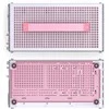 Jonsplus Z20 Micro-ATX kompiuterio korpusas, mit Tragegriff – baltos spalvos/pink